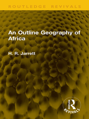 cover image of An Outline Geography of Africa